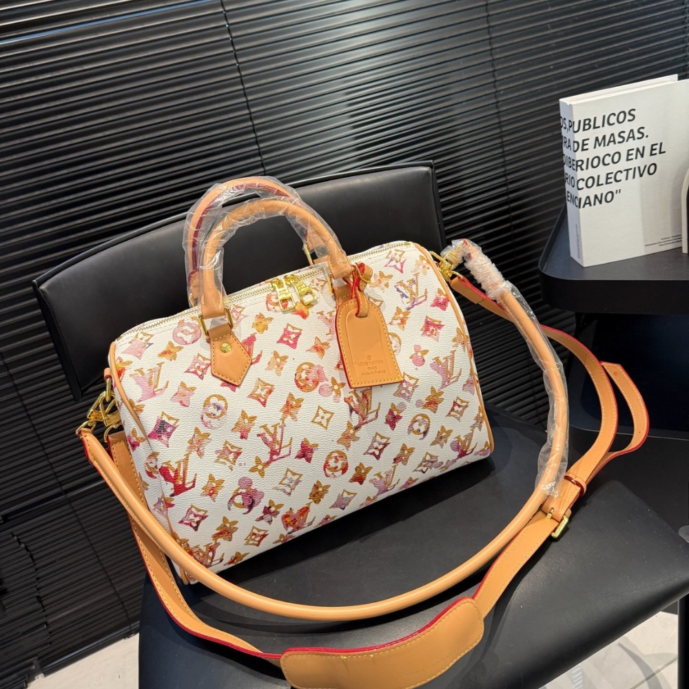 Louis Vuitton Aquarelle Watercolor Speedy 35 White 30Cm - Image 2