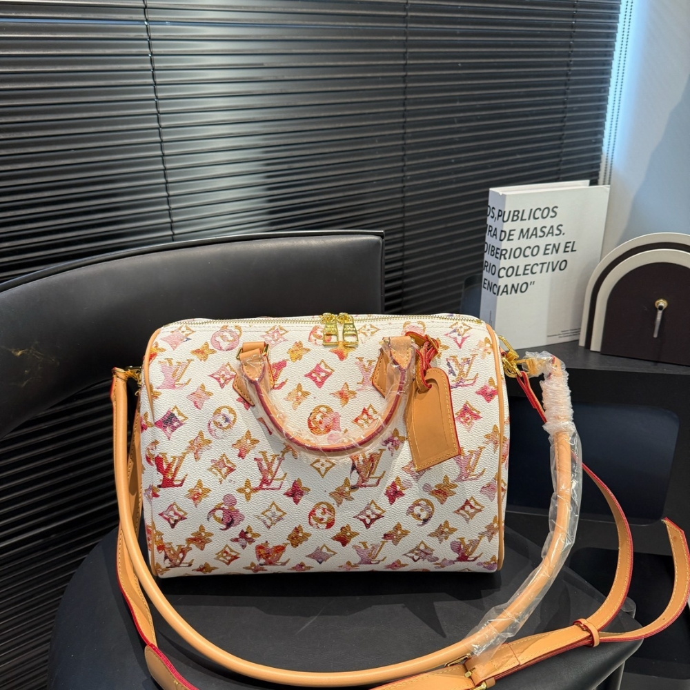 Louis Vuitton Aquarelle Watercolor Speedy 35 White 30Cm - Image 3