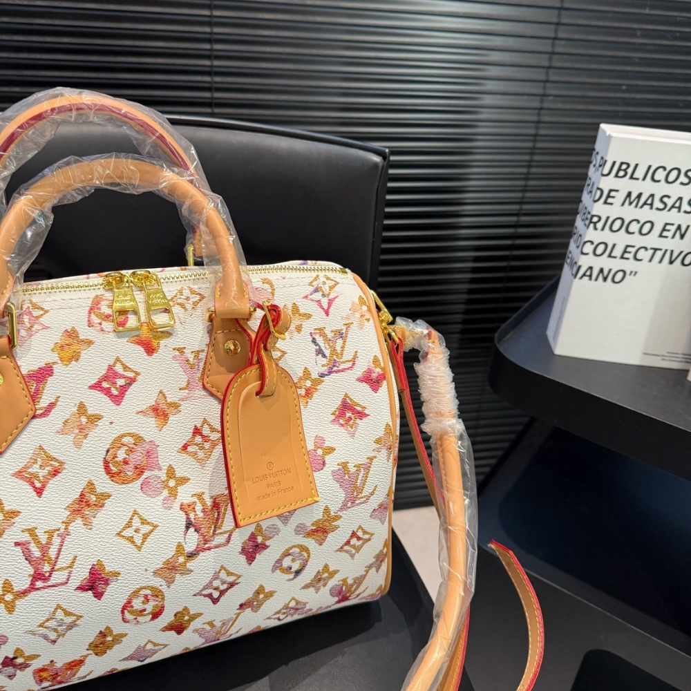 Louis Vuitton Aquarelle Watercolor Speedy 35 White 30Cm - Image 4