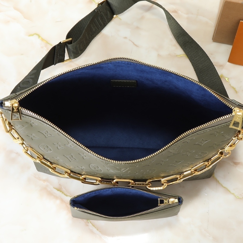 LOUIS VUITTON COUSSIN HOBO MM DARK KHAKI 38CM M15228 - Image 9