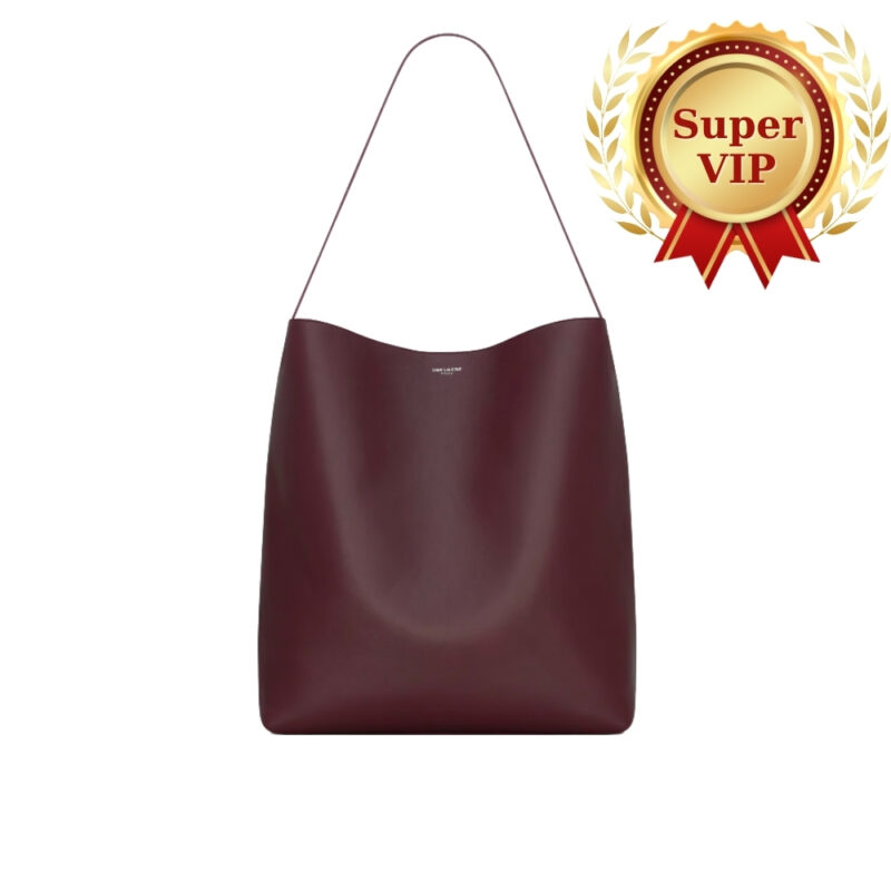 [SUPER VIP 1:1] SAINT LAURENT BOLD HOBO BAG IN SMOOTH LEATHER BURGUNDY 42CM 845383AAFHJ6195