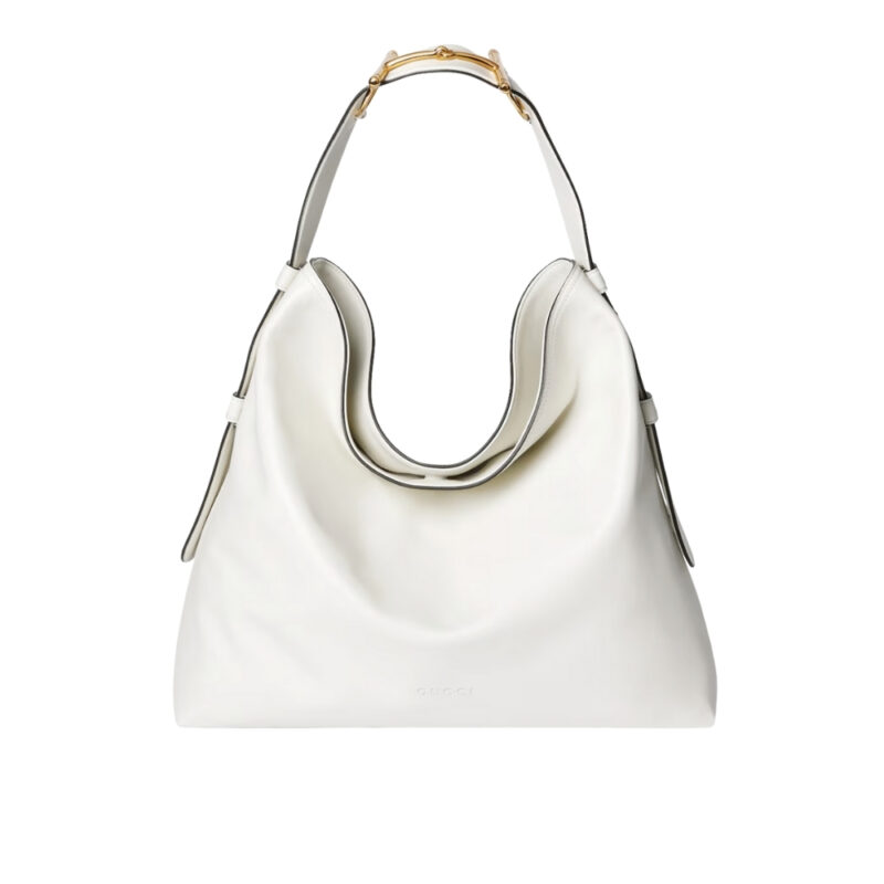 GUCCI BEATRIX LARGE TOTE BAG WHITE LEATHER 40CM 850546 AAFK4 9050