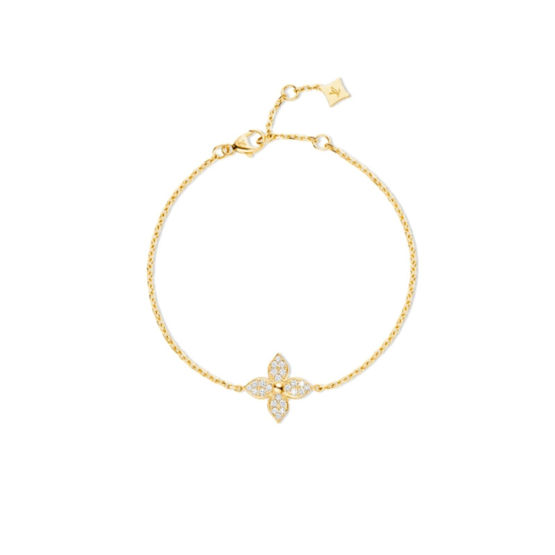 LOUIS VUITTON STAR BLOSSOM BRACELET GOLD Q95666