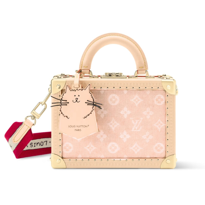 LOUIS VUITTON SMALL SUITCASE MEOWGRAM COATED CANVAS 22CM M14592