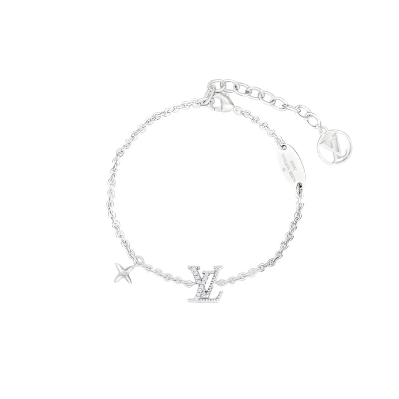 LOUIS VUITTON LV ICONIC ENAMEL BRACELET SILVER M02752