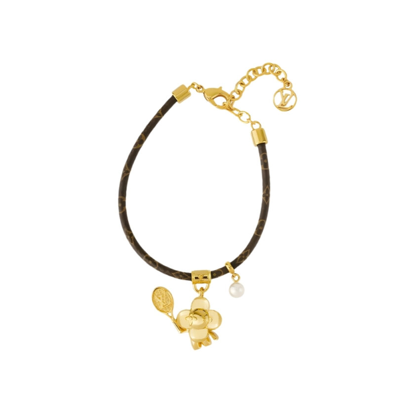 LOUIS VUITTON VIVIENNE ON THE COURT BRACELET MONOGRAM BROWN M8087Z