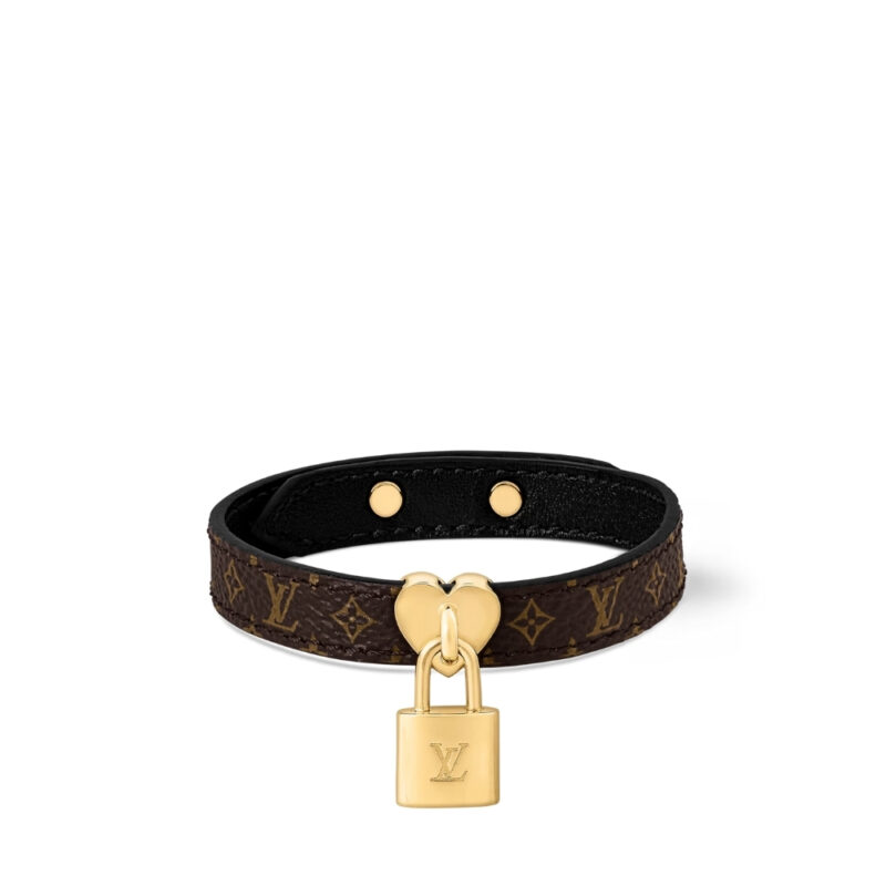 LOUIS VUITTON LOCK ME IN LOVE BRACELET MONOGRAM BROWN M4264Z
