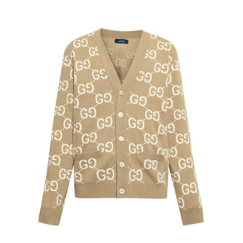 GUCCI WOOL CARDIGAN BEIGE 694758 XKCC5 2296