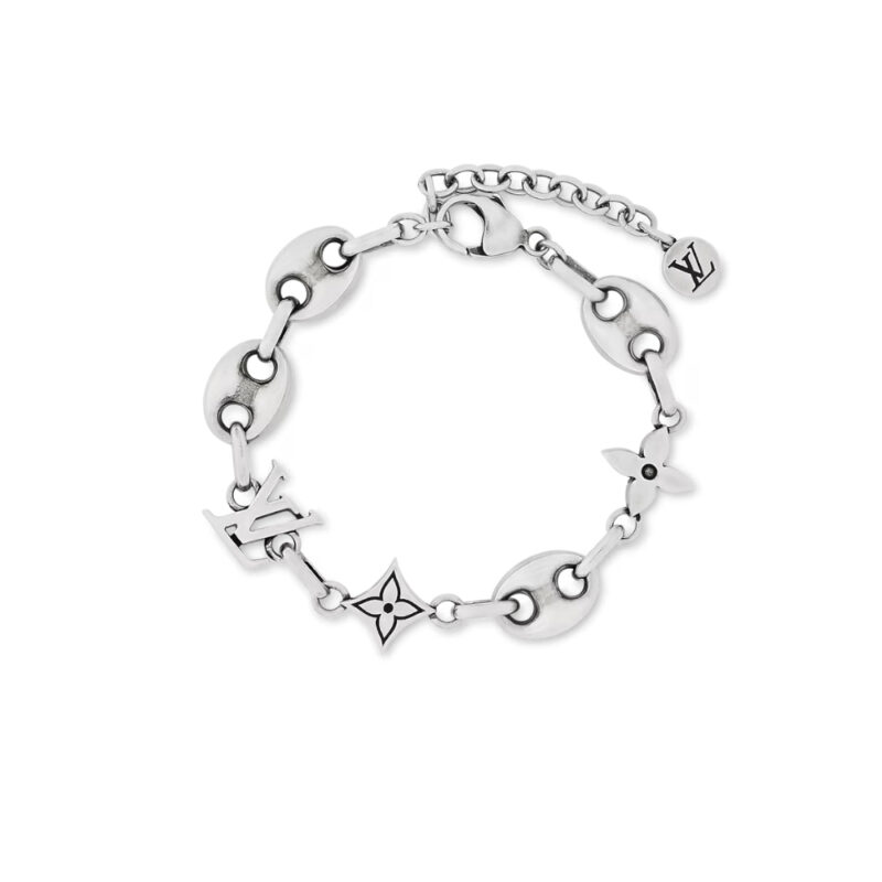 LOUIS VUITTON LV SAILOR MEDIUM BRACELET SILVER M03187