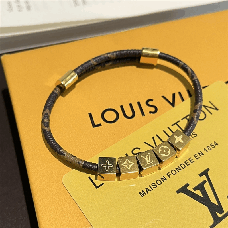 Alternative view of LOUIS VUITTON LV CUBE BRACELET MONOGRAM BROWN M8918Z