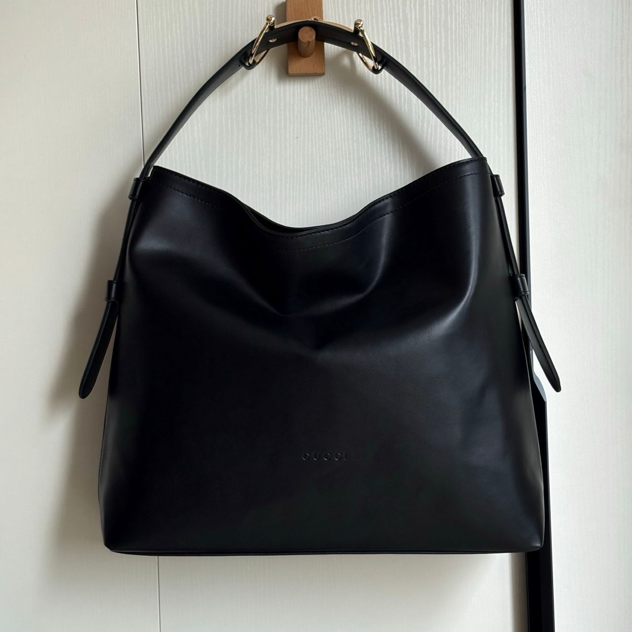 GUCCI BEATRIX LARGE TOTE BAG BLACK LEATHER 40CM β850546 AAFK4 1000 - Image 2