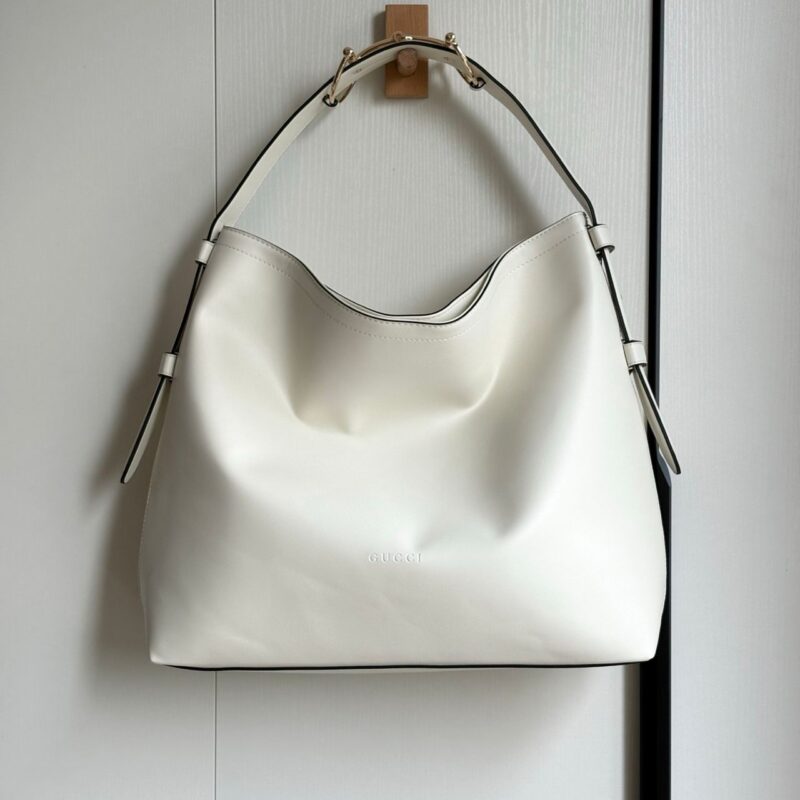 Alternative view of GUCCI BEATRIX LARGE TOTE BAG WHITE LEATHER 40CM 850546 AAFK4 9050