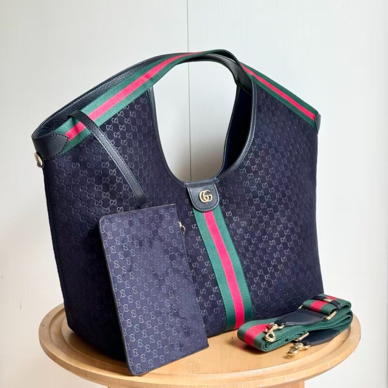 Alternative view of [SUPER VIP 1:1] GUCCI GIGLIO LARGE TOTE BAG DARK BLUE 60CM 853971 CAABV 4541
