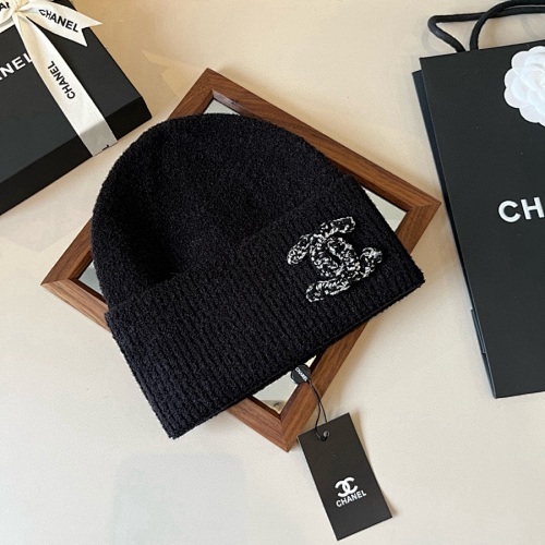 Alternative view of CHANEL KNIT BEANIE IN BLACK