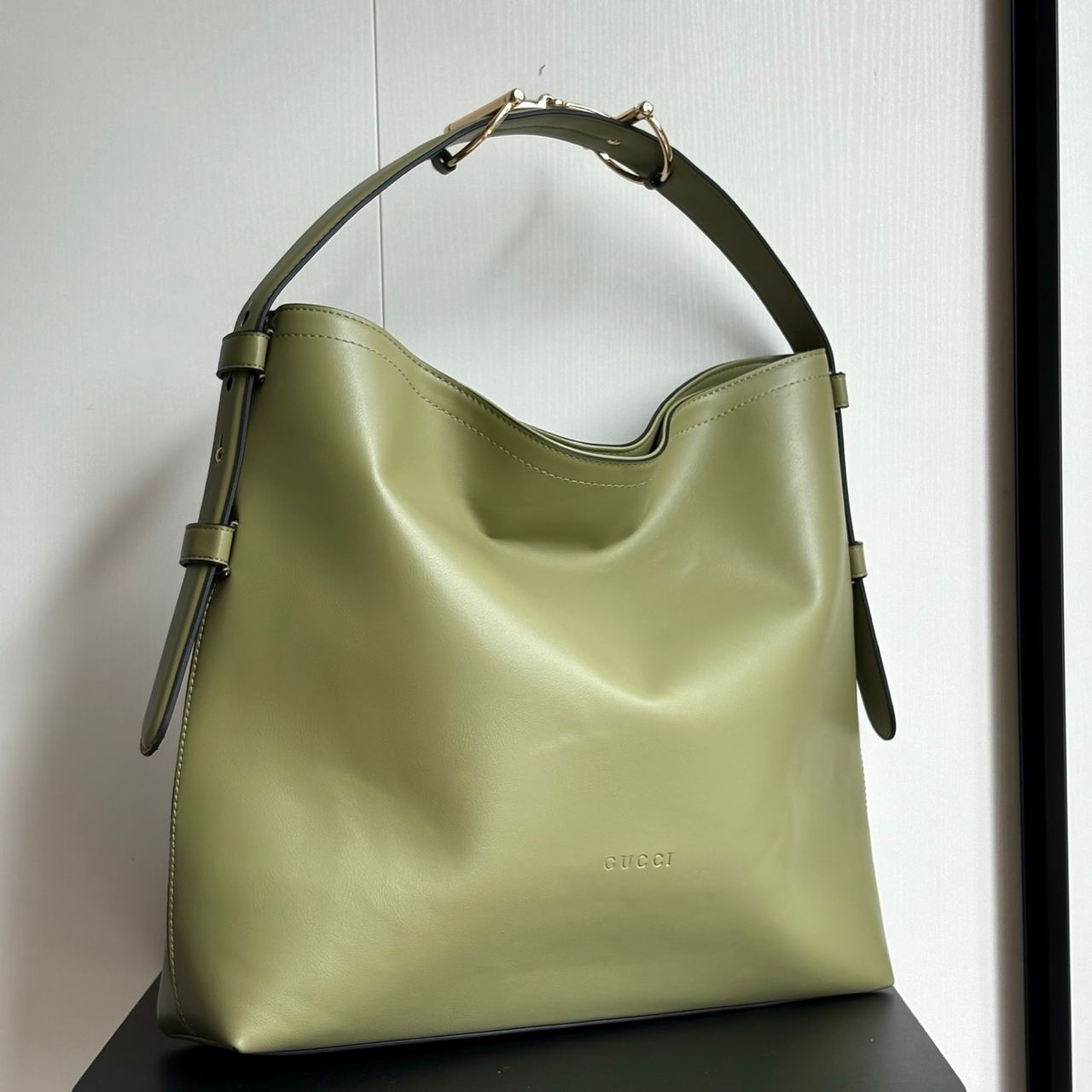 GUCCI BEATRIX LARGE TOTE BAG SAGE GREEN LEATHER 40CM β850546 AAFK4 3920 - Image 3