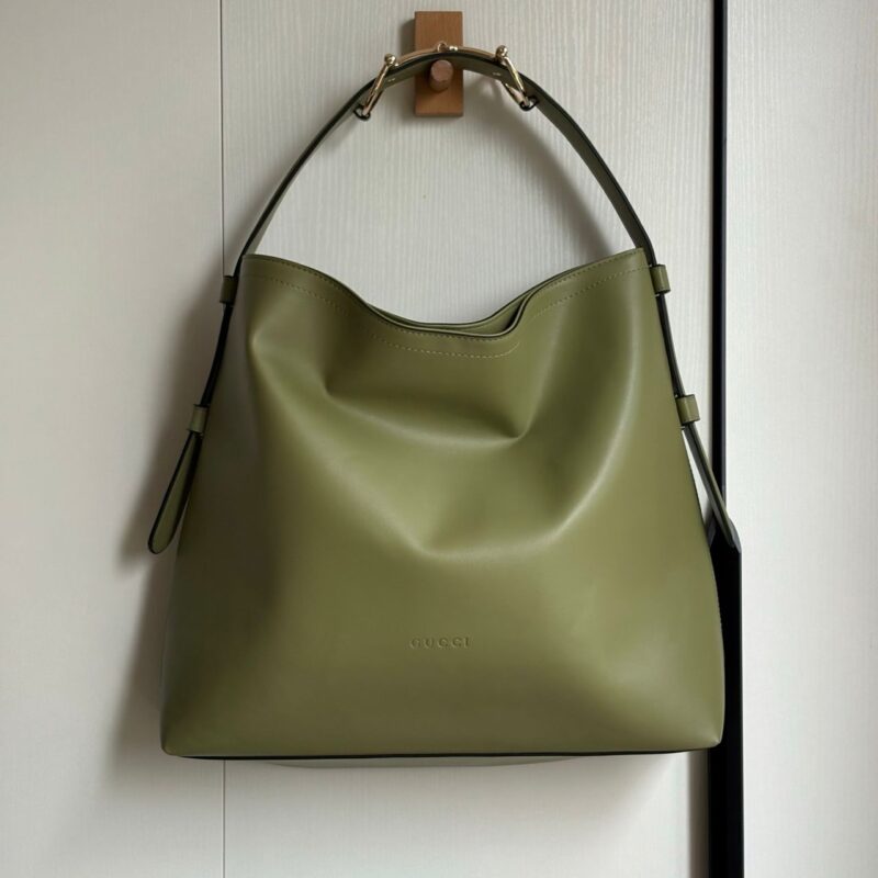 Alternative view of GUCCI BEATRIX LARGE TOTE BAG SAGE GREEN LEATHER 40CM ‎850546 AAFK4 3920