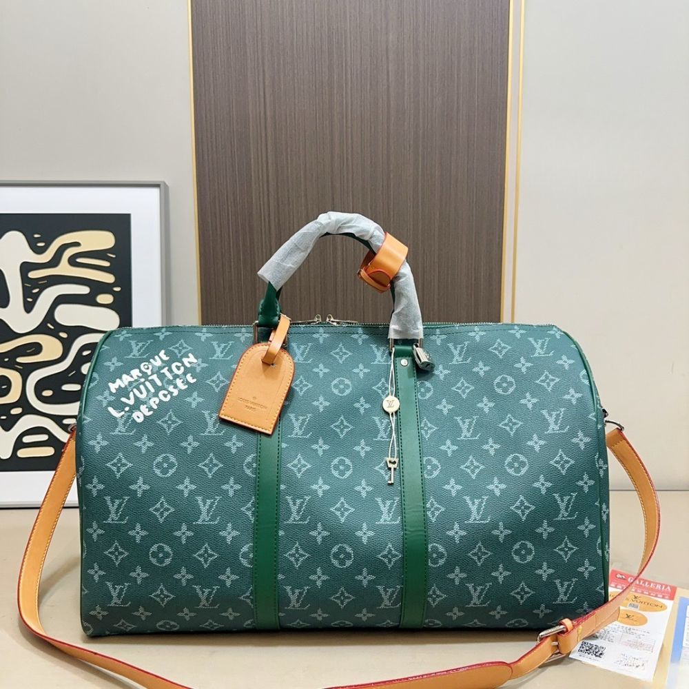 Louis Vuitton Keepall Bandoulière Epicea Green 50Cm M26866 - Image 2