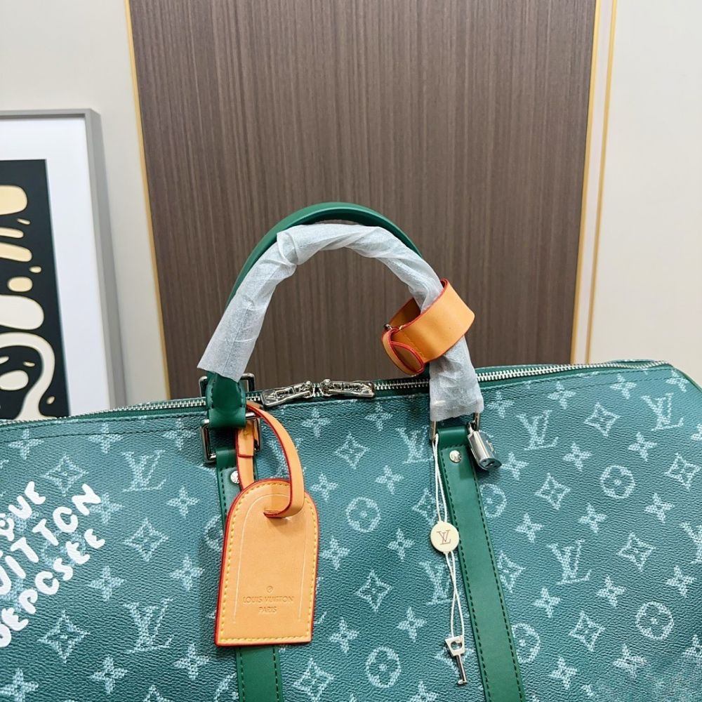 Louis Vuitton Keepall Bandoulière Epicea Green 50Cm M26866 - Image 7