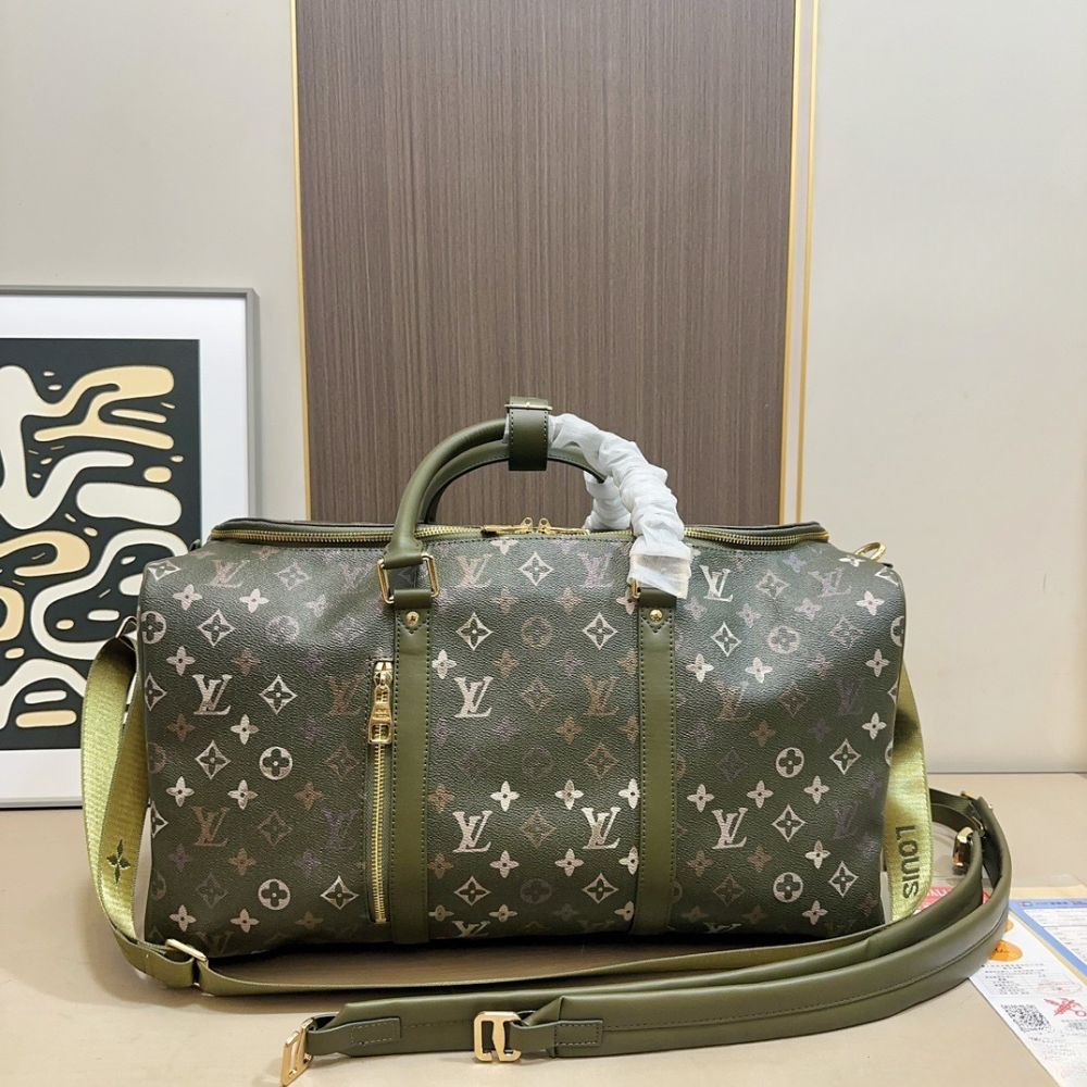 Louis Vuitton Keepall Backpack 50Cm Khaki Green M26964 - Image 2