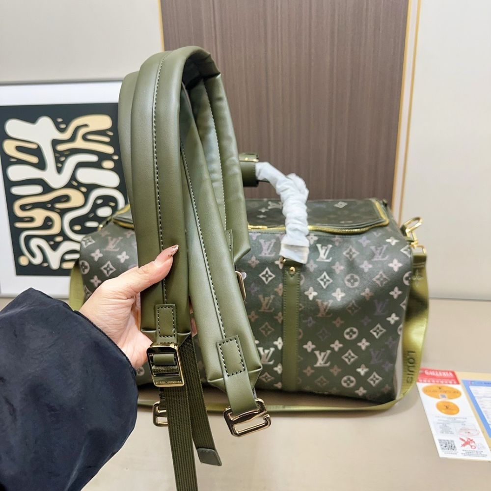 Louis Vuitton Keepall Backpack 50Cm Khaki Green M26964 - Image 3