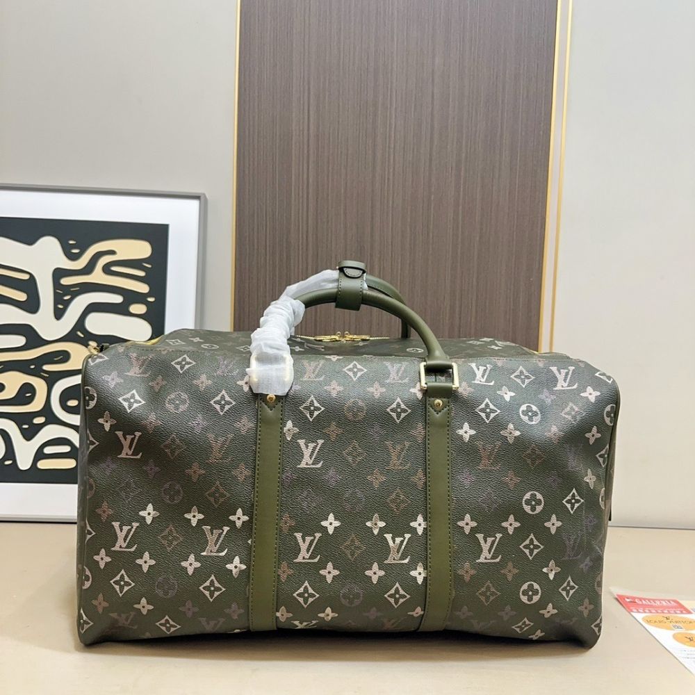 Louis Vuitton Keepall Backpack 50Cm Khaki Green M26964 - Image 6