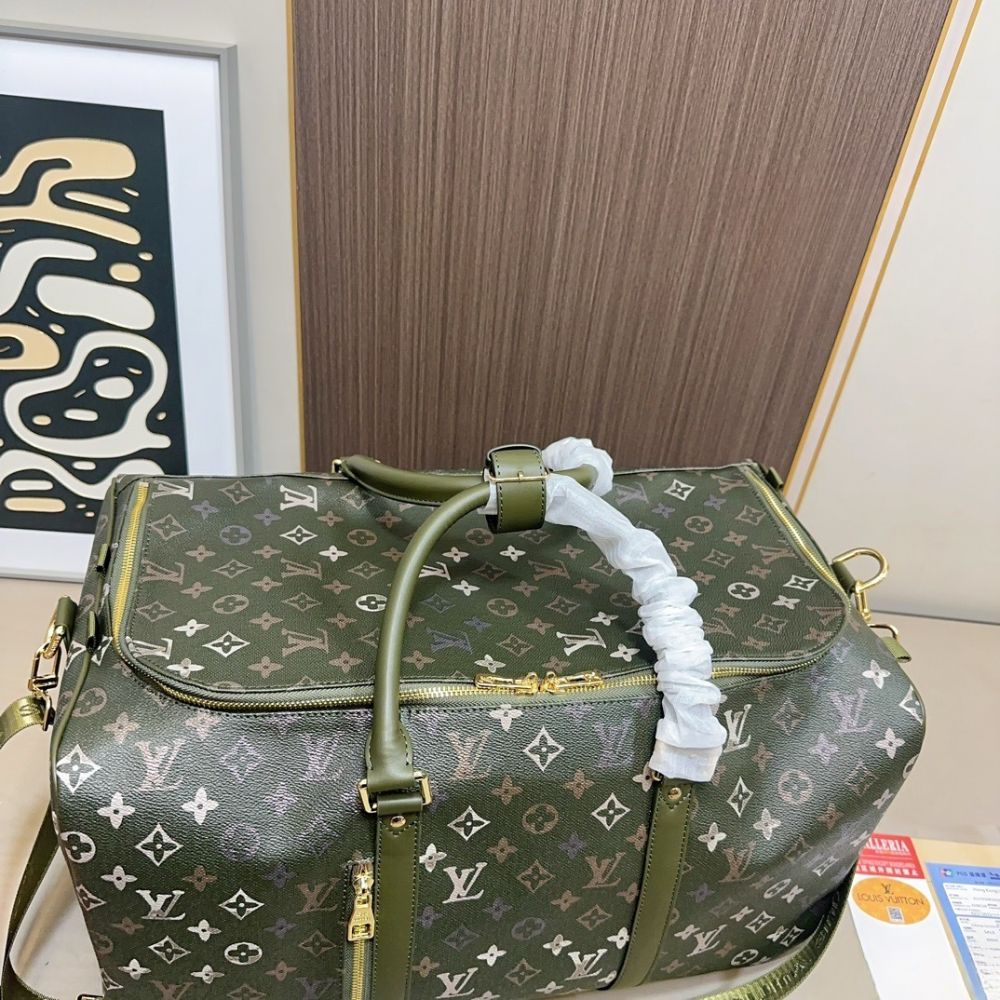 Louis Vuitton Keepall Backpack 50Cm Khaki Green M26964 - Image 7