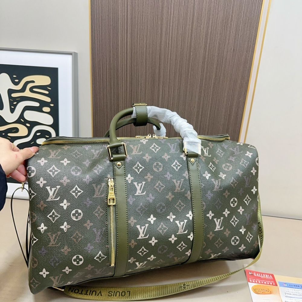 Louis Vuitton Keepall Backpack 50Cm Khaki Green M26964 - Image 8
