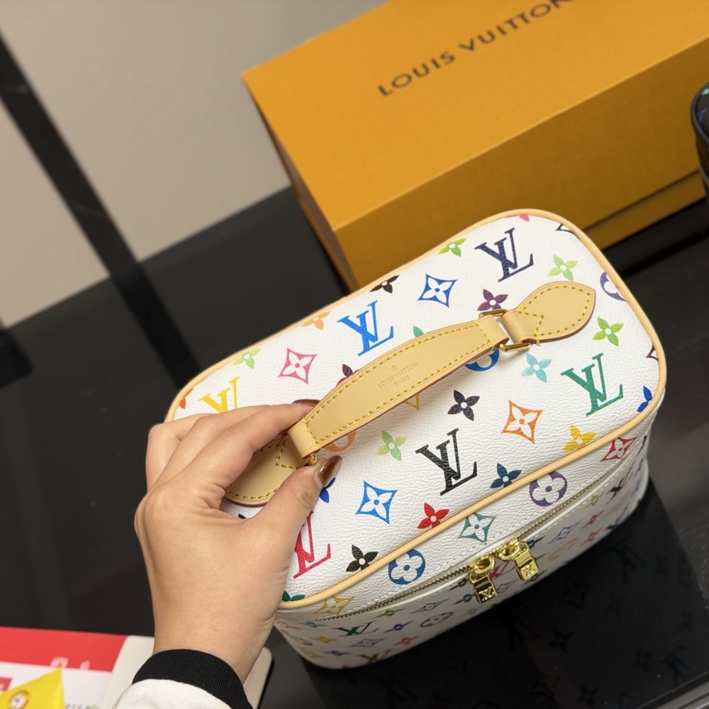 Louis Vuitton X Takashi Murakami Nice BB Multicolored White 24Cm M28340 - Image 5