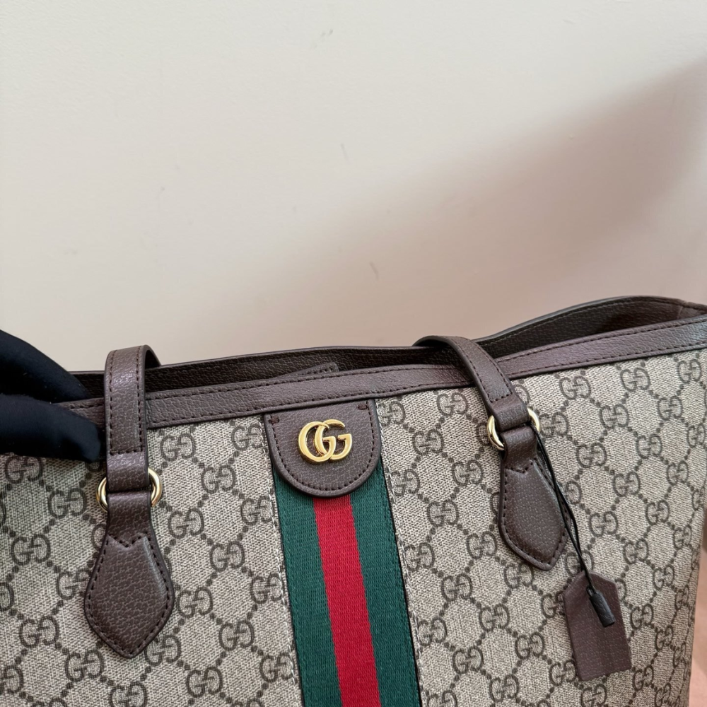 Gucci Ophidia Medium Tote Beige and Dark Brown 36Cm 631685 96IWB 8745 - Image 3