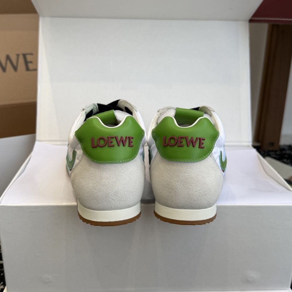 Loewe Ballet Runner 2.0 Grass Green And Dark Orang MBR2282X06 - Image 5