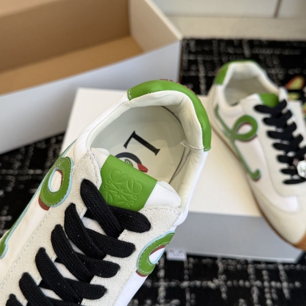 Loewe Ballet Runner 2.0 Grass Green And Dark Orang MBR2282X06 - Image 4