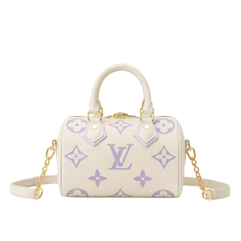 Louis Vuitton Speedy Bandoulière 20 Bag Off White And Lavender 20Cm