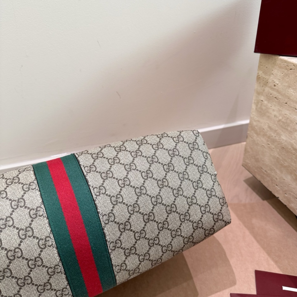 Gucci Ophidia Medium Tote Beige and Dark Brown 36Cm 631685 96IWB 8745 - Image 6