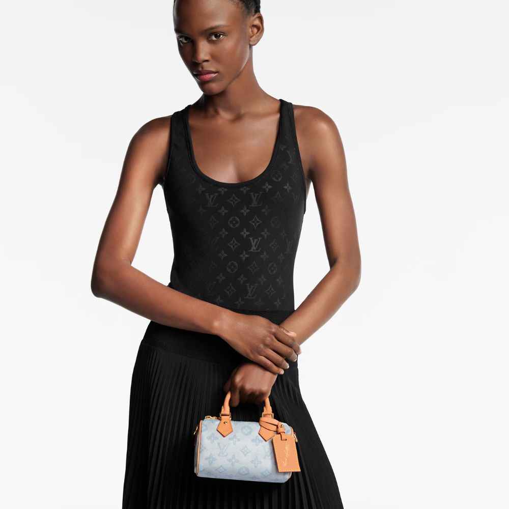 Louis Vuitton Speedy Bleu Courrier 20Cm - Image 10