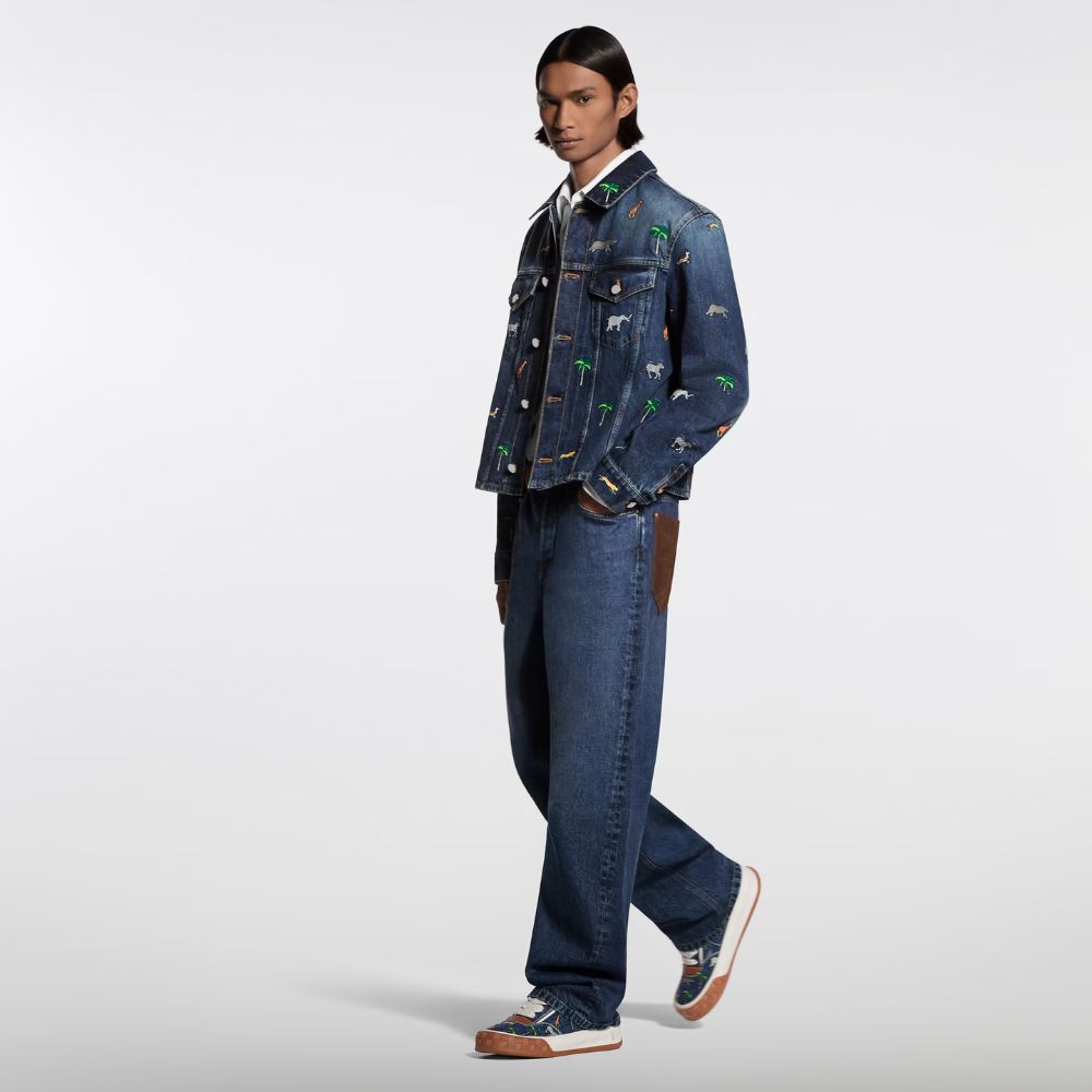 Louis Vuitton LV The Darjeeling Limited LV Tilted Sneaker Blue 1AJTLH - Image 7