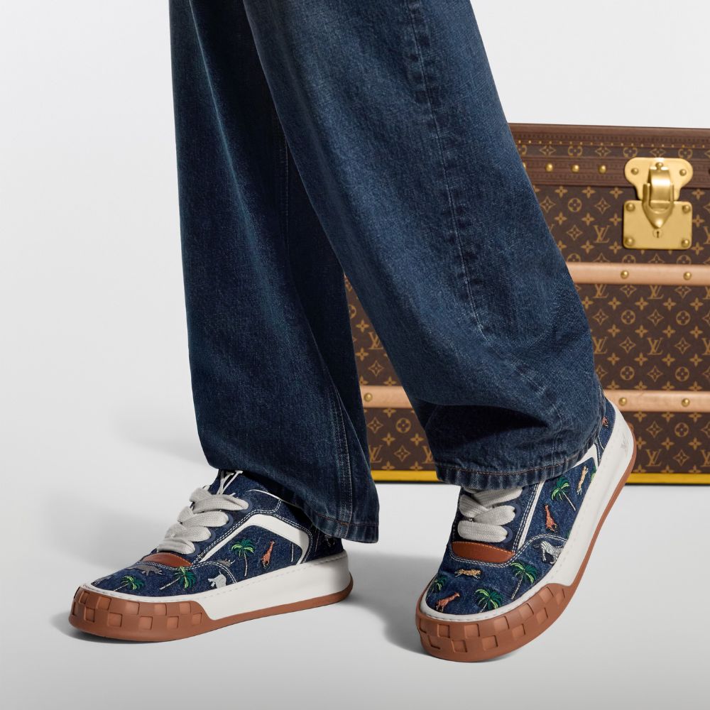 Louis Vuitton LV The Darjeeling Limited LV Tilted Sneaker Blue 1AJTLH - Image 8