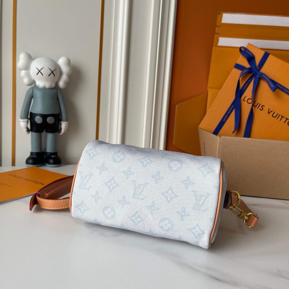 Louis Vuitton Speedy Bleu Courrier 20Cm - Image 5