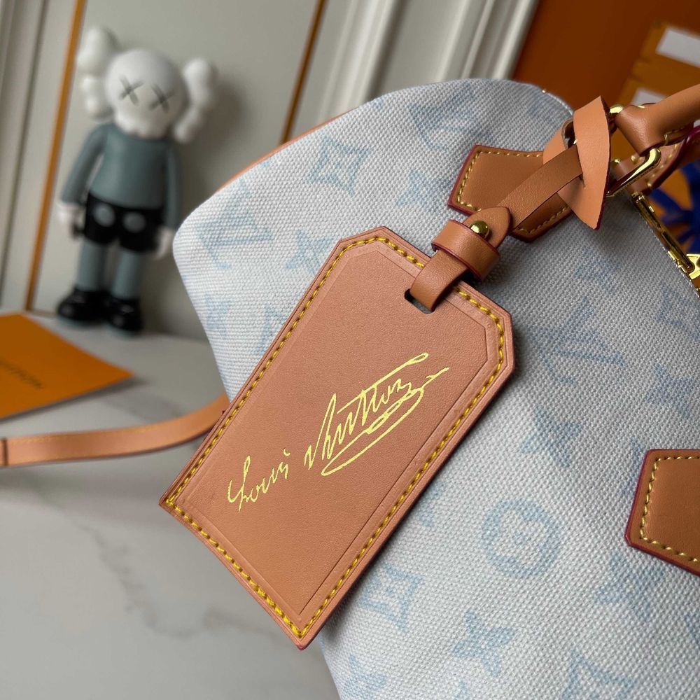 Louis Vuitton Speedy Bleu Courrier 20Cm - Image 6