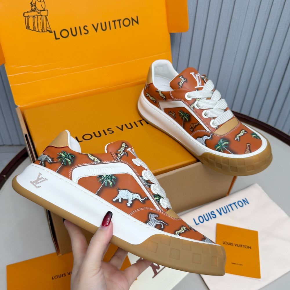 Louis Vuitton LV The Darjeeling Limited LV Tilted Sneaker Cognac Brown 1AJTKS - Image 2