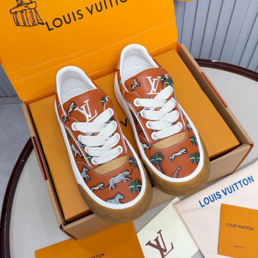 Louis Vuitton LV The Darjeeling Limited LV Tilted Sneaker Cognac Brown 1AJTKS - Image 4