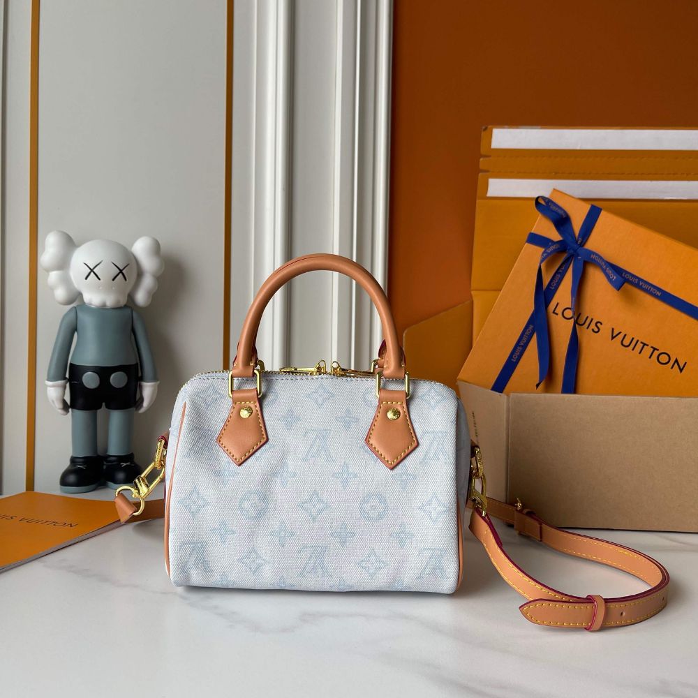 Louis Vuitton Speedy Bleu Courrier 20Cm - Image 3