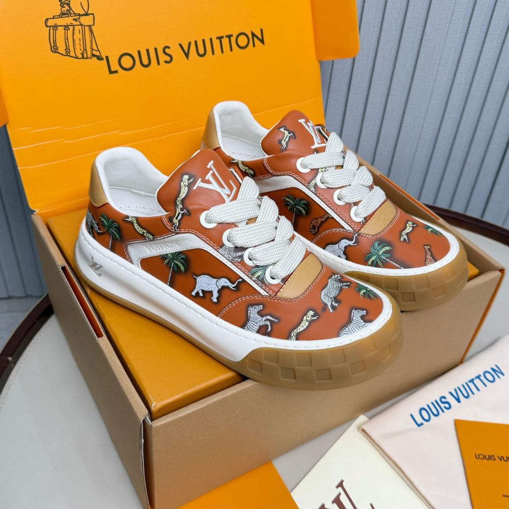 Louis Vuitton LV The Darjeeling Limited LV Tilted Sneaker Cognac Brown 1AJTKS - Image 5