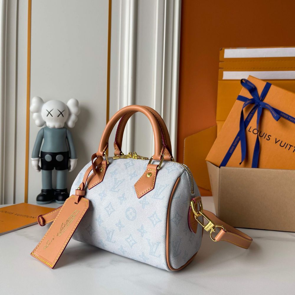 Louis Vuitton Speedy Bleu Courrier 20Cm - Image 8