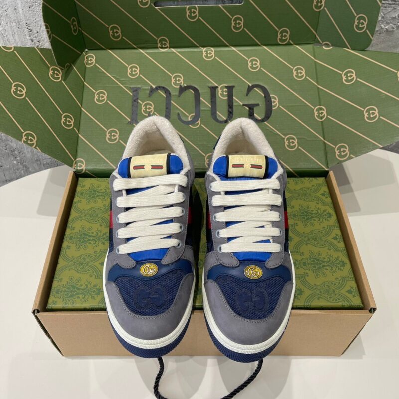 Alternative view of Gucci GG Screener Sneaker Grey Suede 576223 FAA3T 4551