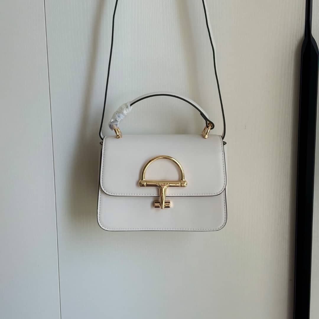 Gucci Siena Small Top Handle Bag Ivory Leather 19Cm 855536 AAFKB 9540 - Image 7