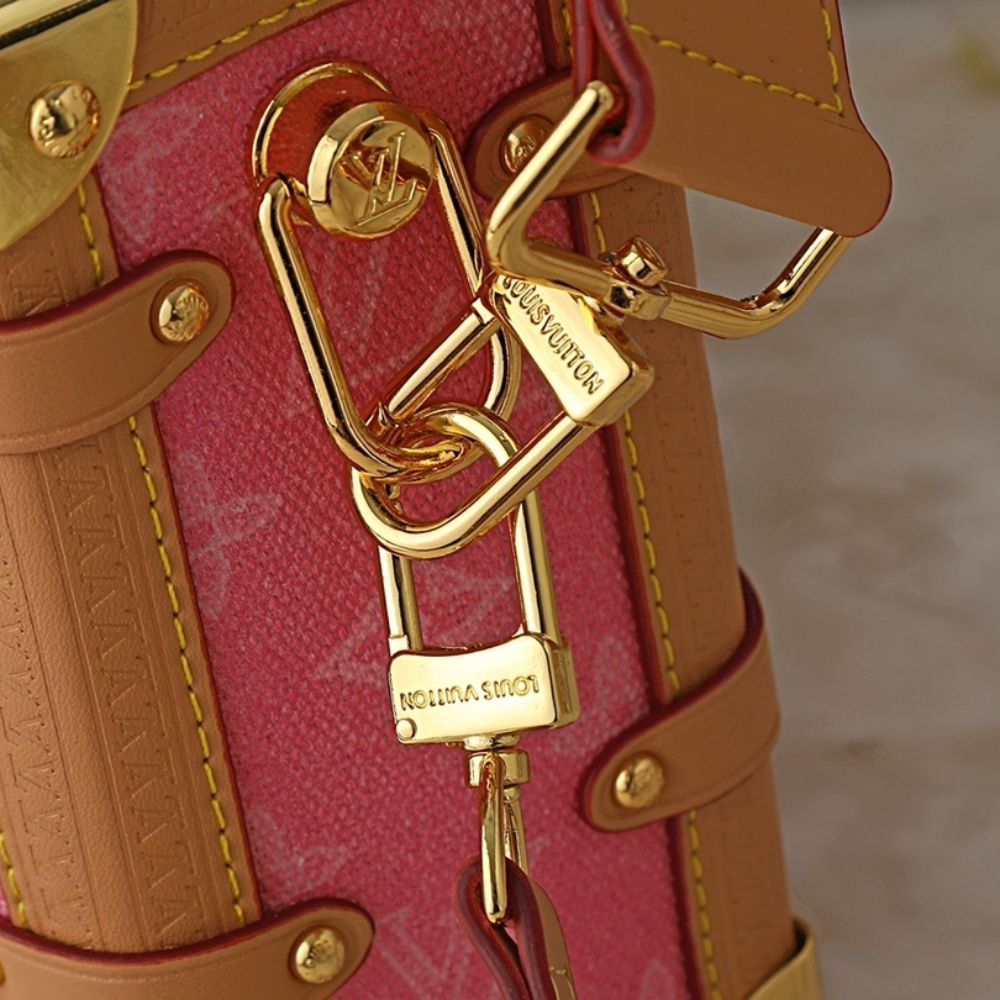 Louis Vuitton Side Trunk MM Rose Ribbon Pink 23Cm - Image 5