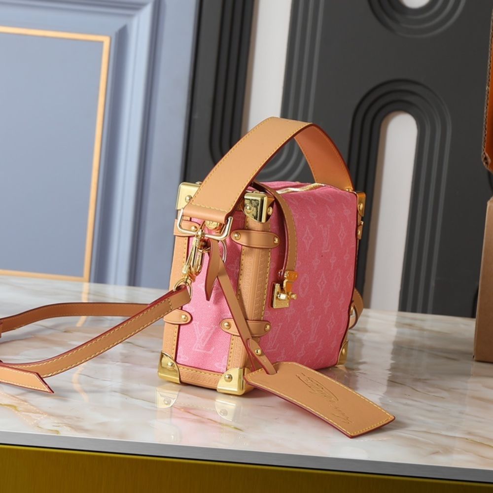 Louis Vuitton Side Trunk MM Rose Ribbon Pink 23Cm - Image 9