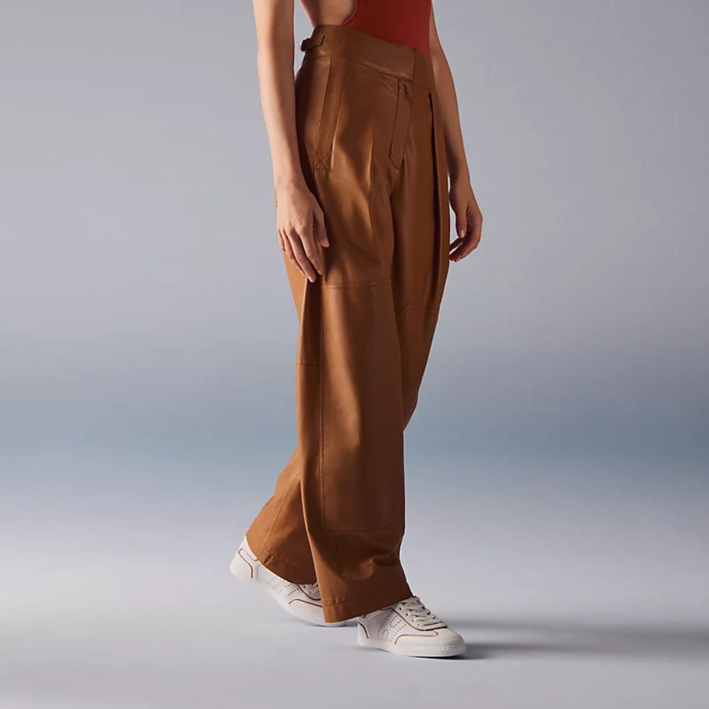 Hermes Match Sneaker Blanc And Naturel H261000Z 91360 - Image 8