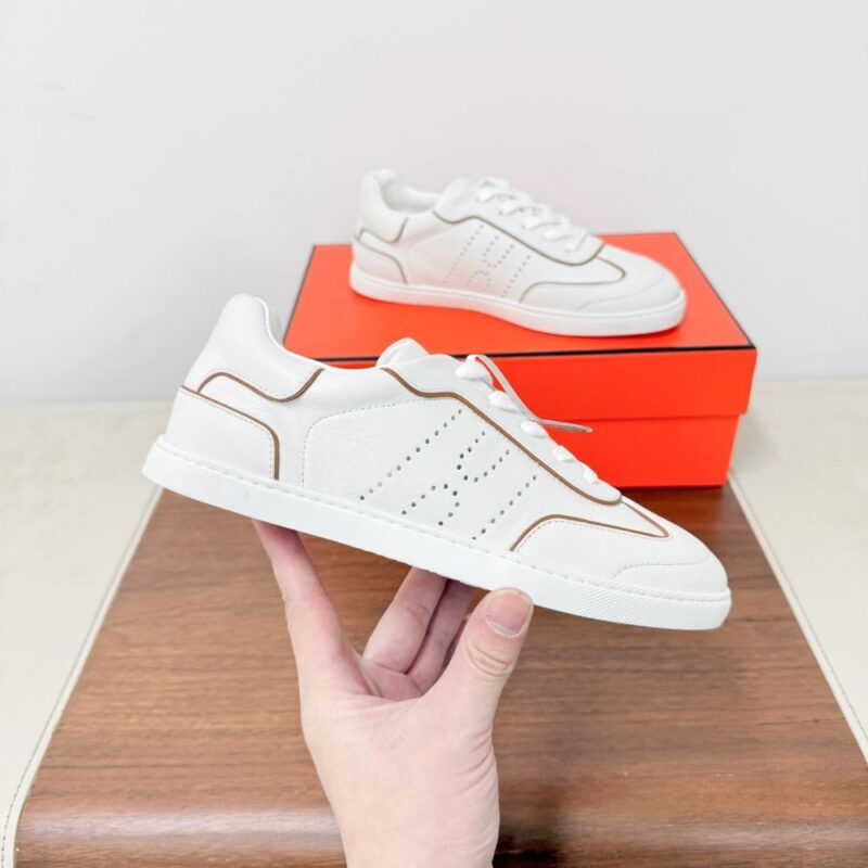 Alternative view of Hermes Match Sneaker Blanc And Naturel H261000Z 91360