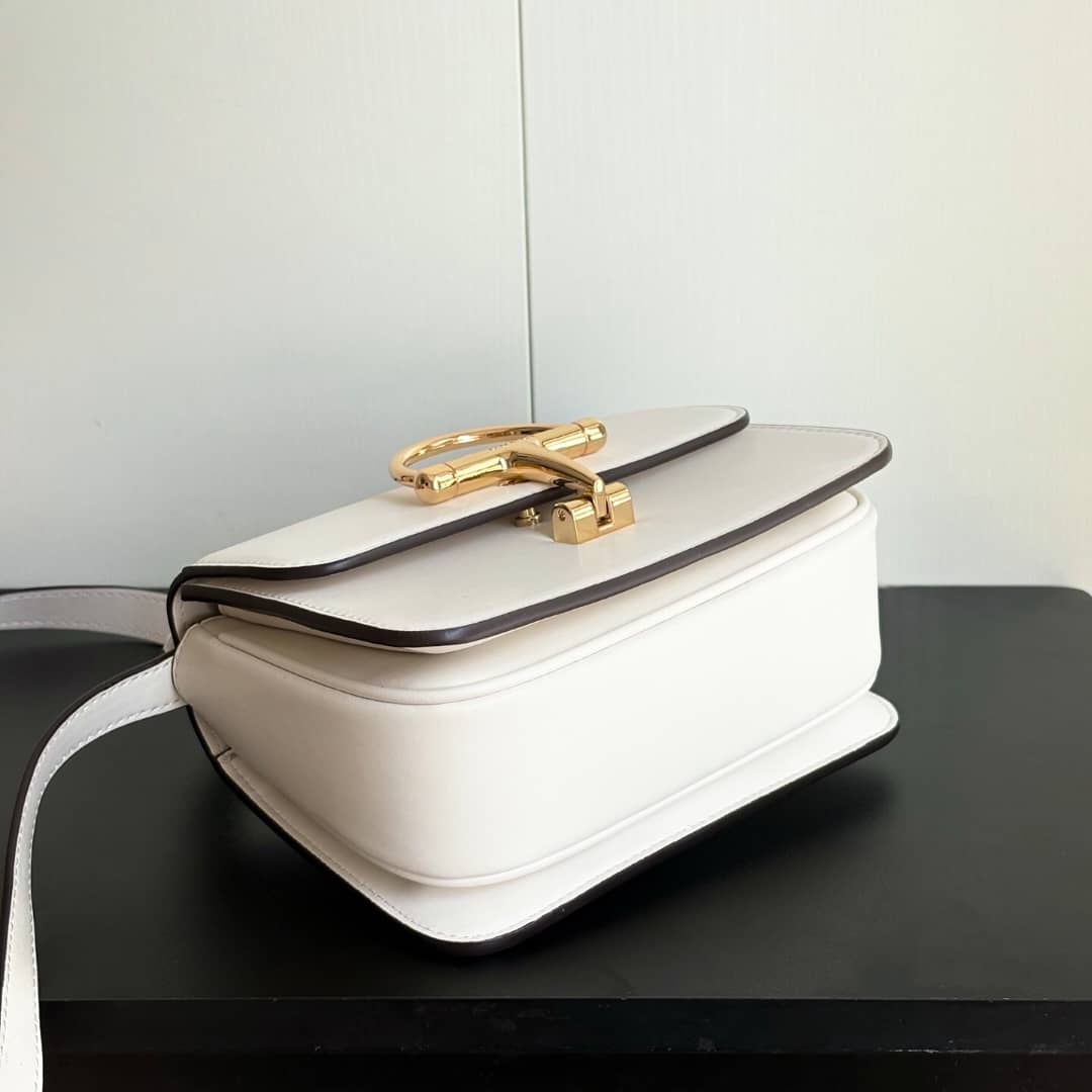 Gucci Siena Small Top Handle Bag Ivory Leather 19Cm 855536 AAFKB 9540 - Image 4